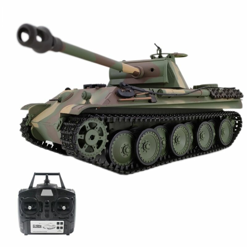 Другие танки/ БТР/ ПВО на радиоуправлении Heng Long Радиоуправляемый танк Heng Long Panther Type G Original V7.0 масштаб 1:16 RTR 2.4G - 3879-1 V7.0