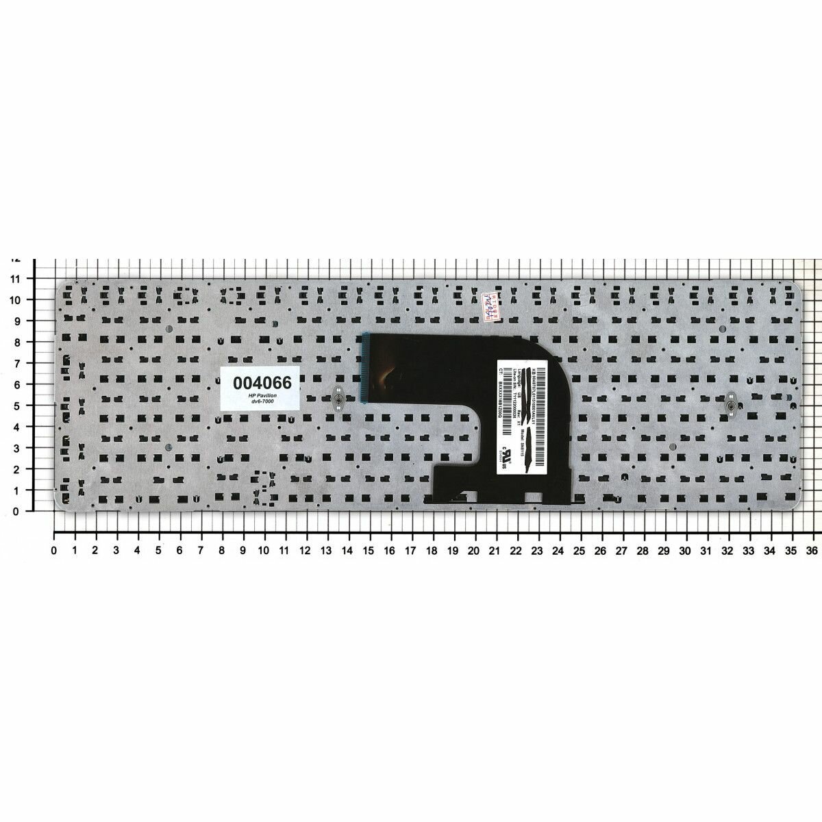Клавиатура для ноутбука HP Pavilion DV6-7000 черная, без рамки, плоский Enter — фото 5
