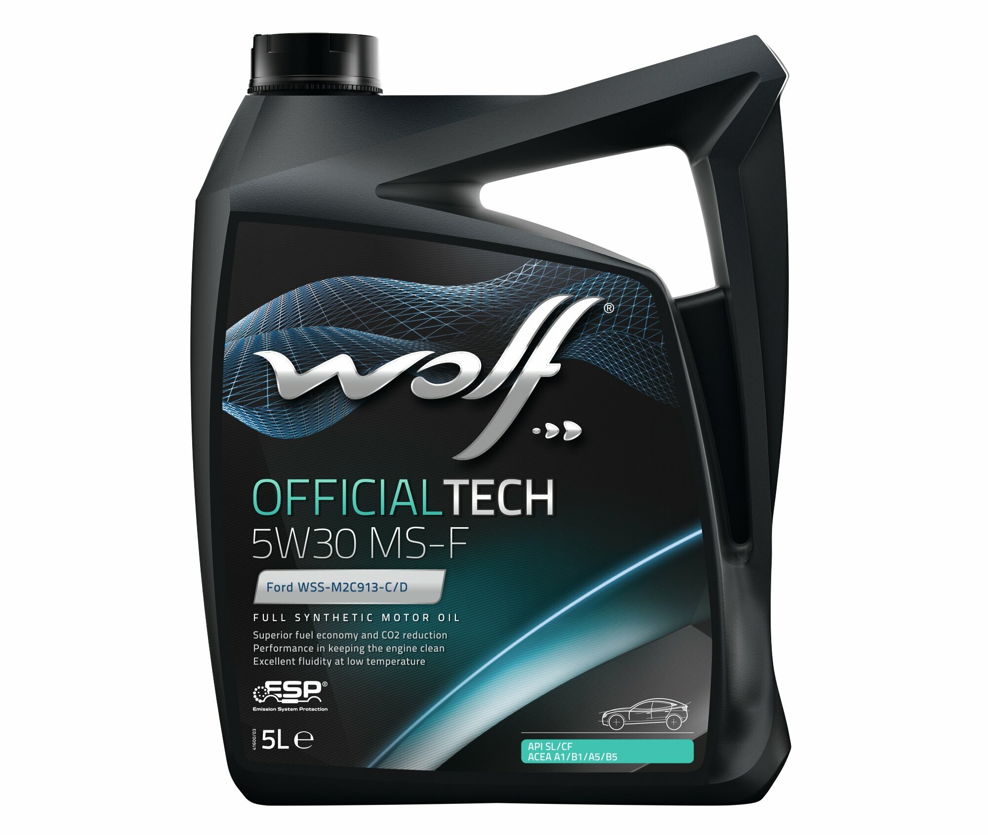 Синтетическое моторное масло Wolf Officialtech 5W30 MS-F