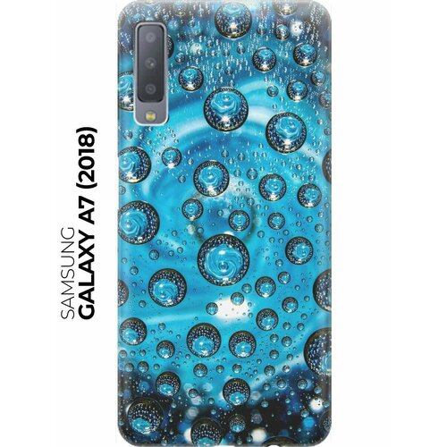 re pa накладка transparent для samsung galaxy j6 2018 с принтом голубые капли RE: PA Накладка Transparent для Samsung Galaxy A7 (2018) с принтом Голубые капли