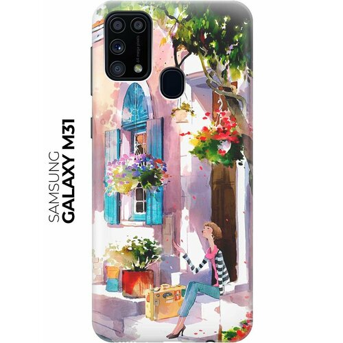 RE: PA Чехол - накладка ArtColor для Samsung Galaxy M31 с принтом Девочка на цветущей улочке re pa чехол накладка artcolor для realme c21 с принтом девочка на цветущей улочке