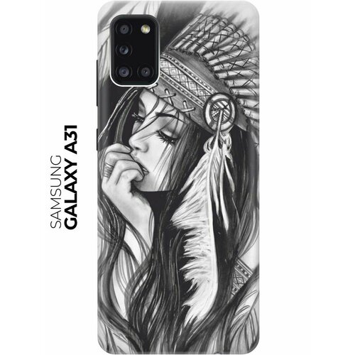 Чехол - накладка ArtColor для Samsung Galaxy A31 с принтом Эскиз девушки чехол накладка artcolor для samsung galaxy s20 с принтом эскиз девушки