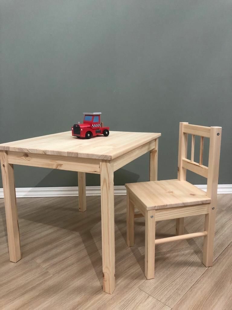 Детский стол и стул, комплект из столика и стула в детскую комнату, мебель для ребёнка - фотография № 2