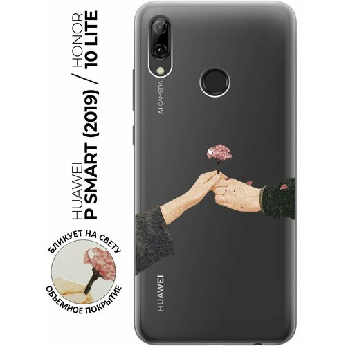 Силиконовый чехол с принтом Hands для Honor 10 Lite / Huawei P Smart (2019) / Хуавей П Смарт (2019) / Хонор 10 Лайт