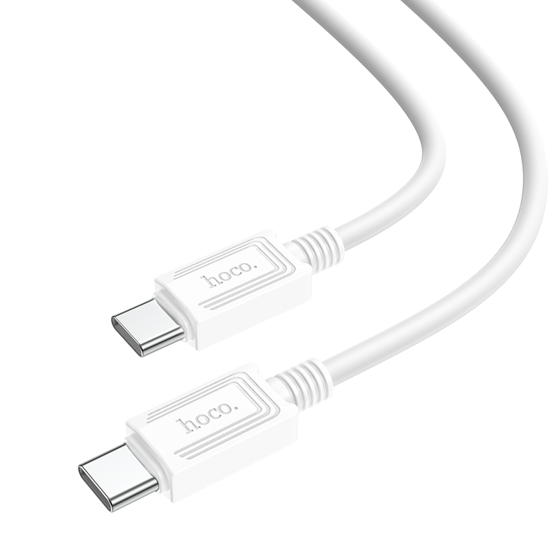 Кабель USB-C HOCO X73 Type-C - Type-C, 60W, 1 м, белый