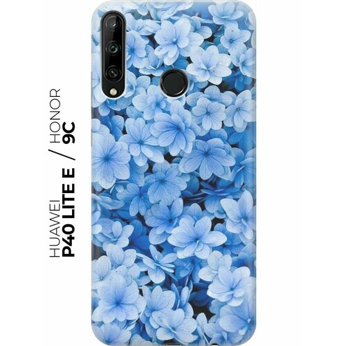 RE: PA Накладка Transparent для Huawei P40 Lite E / Honor 9C с принтом Голубые цветочки re pa накладка transparent для huawei p40 lite e honor 9c с принтом черно голубые краски