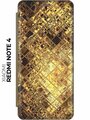 Чехол-книжка Янтарные соты на Xiaomi Redmi Note 4 / Note 4X / Сяоми Редми Ноут 4 / Ноут 4Х золотой