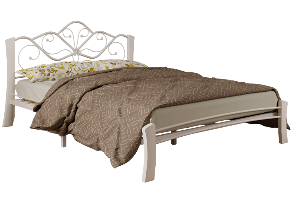 Полутораспальная кровать Woodville Виктори 4 140х200 белый