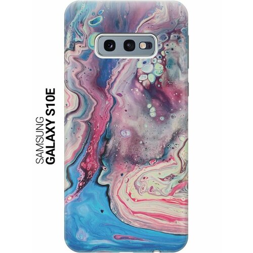 ультратонкий силиконовый чехол накладка для samsung galaxy j5 prime с принтом разноцветный мрамор Ультратонкий силиконовый чехол-накладка для Samsung Galaxy S10e с принтом Разноцветный мрамор