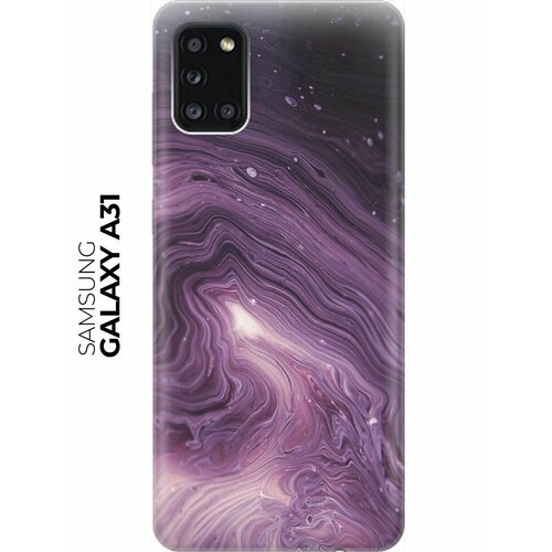 RE: PA Накладка Transparent для Samsung Galaxy A31 с принтом Бело-фиолетовые краски re pa накладка transparent для samsung galaxy s8 с принтом бело фиолетовые краски