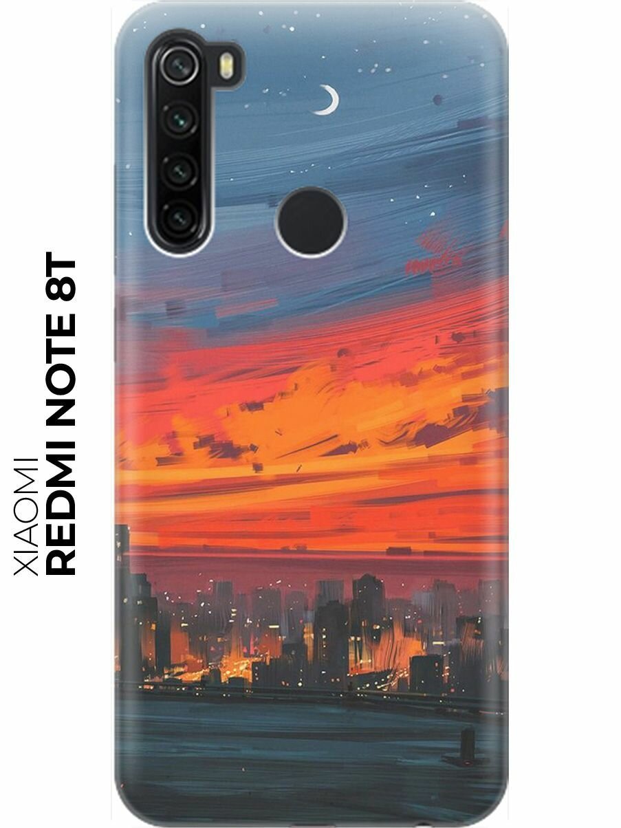 RE: PA Накладка Transparent для Xiaomi Redmi Note 8T с принтом "Ночь и мегаполис"