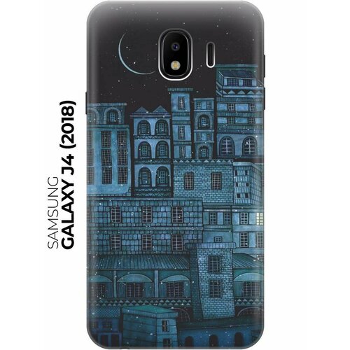 RE: PAЧехол - накладка ArtColor для Samsung Galaxy J4 (2018) с принтом Ночь над городом re pa накладка transparent для samsung galaxy j4 с принтом ночь над городом