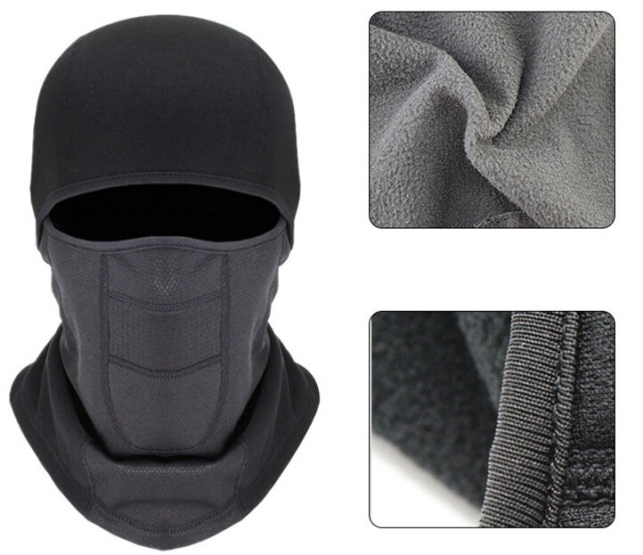 Балаклава Skully Clothing Company для мужчин, размер OneSize, черный — фото 1