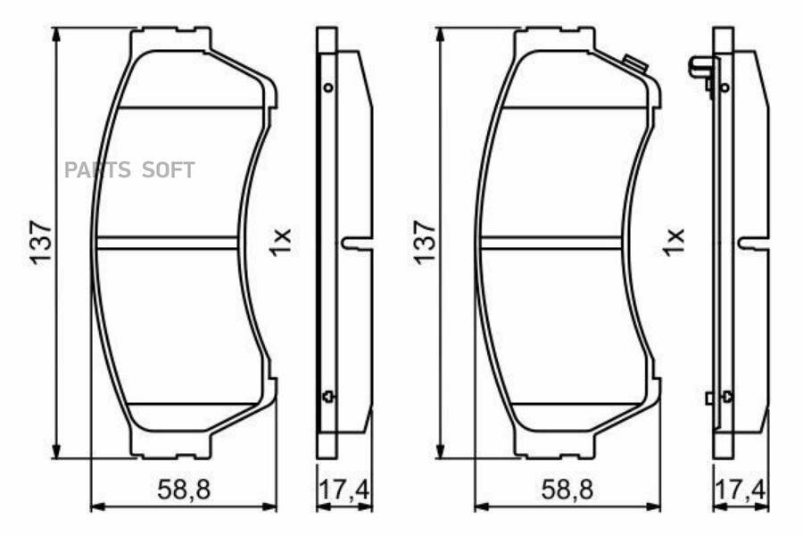 Тормозные колодки Bosch - фото №7