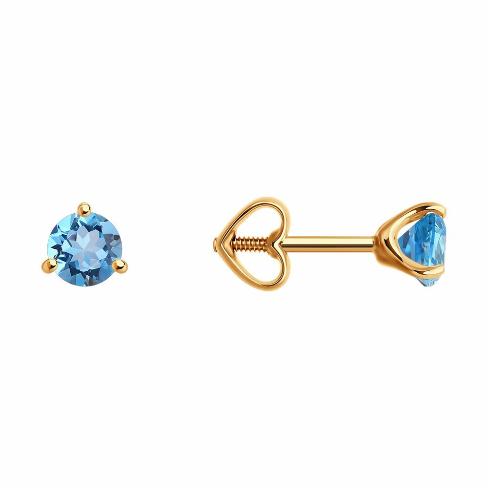 Серьги пусеты Diamant 