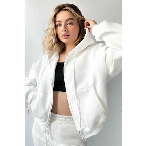 фото Худи, размер оверсайз, белый киргизия