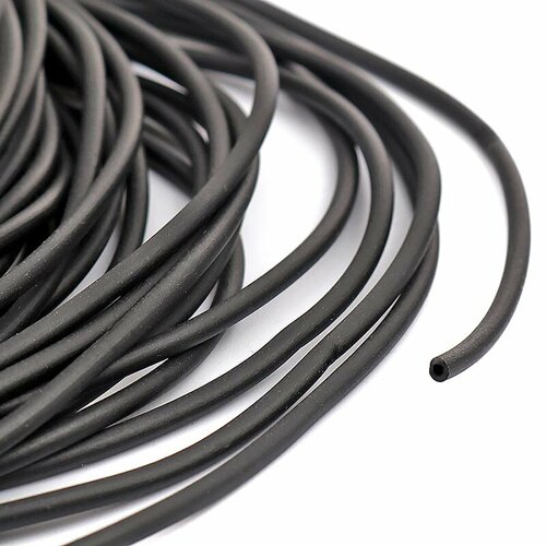 Резиновый шнур полый 0006936 черный 25 мм цена за 2 м 295₽