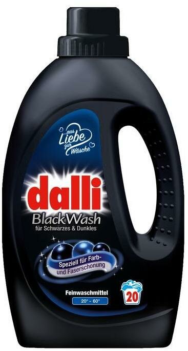 Dalli Black Wash Универсальное жидкое средство для стирки черных и темных тканей для любого текстиля 1,1 л на 20 стирок