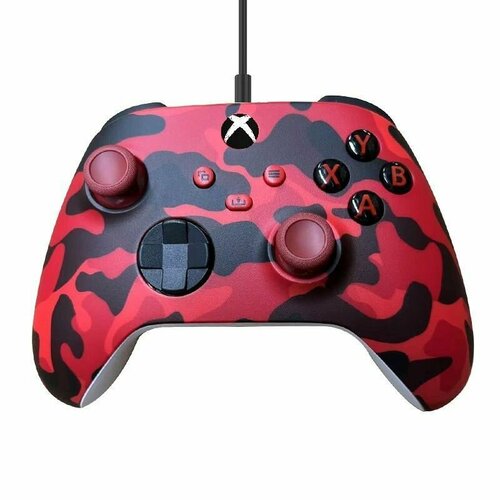 Геймпад проводной для Series S X Xbox One S X джойстик ПК PC Windows Красный камуфляж Daystrike Camo 359000₽
