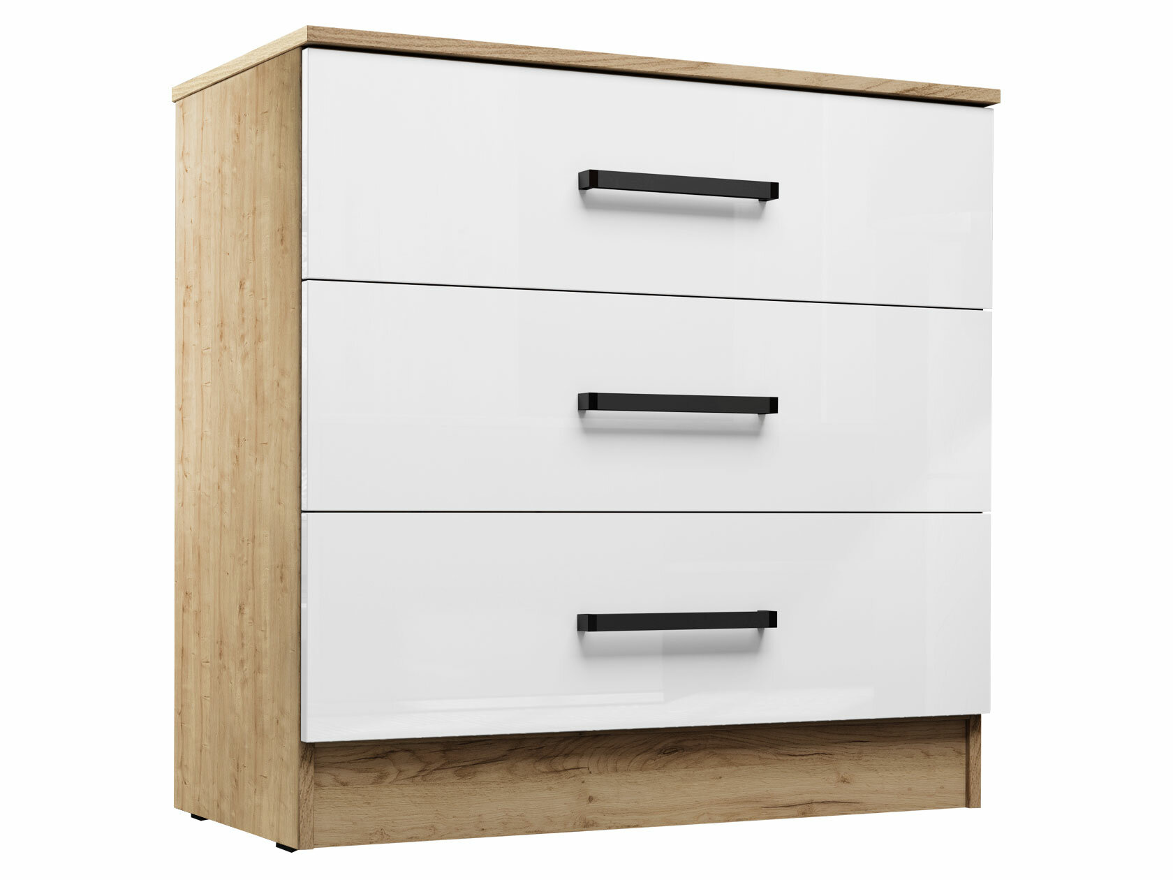 фото Комод Эра Адель Дуб Вотан / Белый гладкий