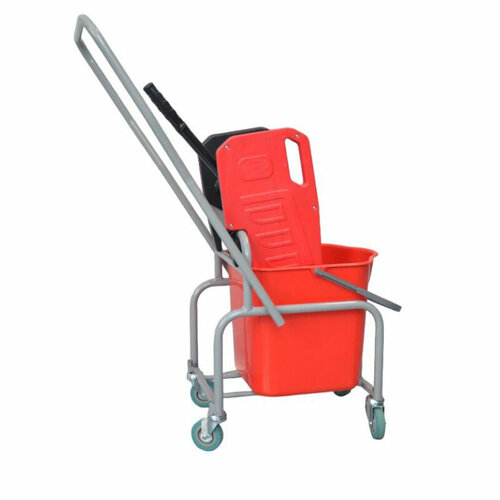 Тележка уборочная с отжимом мет. каркас без верхнего лотка 1x25л 21EF/1