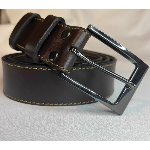 фото Ремень , размер 130, серебряный нет бренда