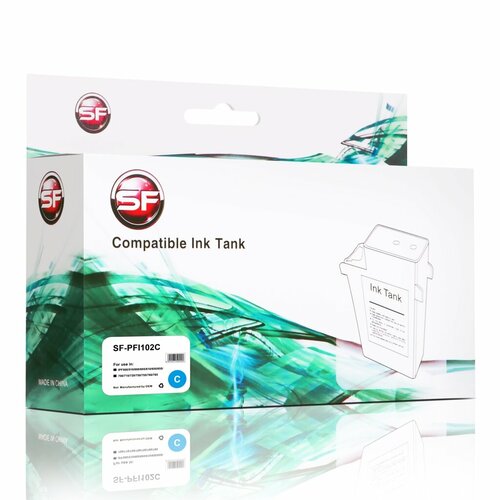 картридж для canon pfi 102c ipf 500 600 700 cyan 130ml dye myink Картридж Canon PFI-102C IPF500/510/600/605/610/650/655/700/710/720/750/755/760/765 Cyan SuperFine