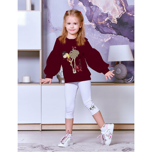 фото Толстовка ketmin, размер 128, бордовый