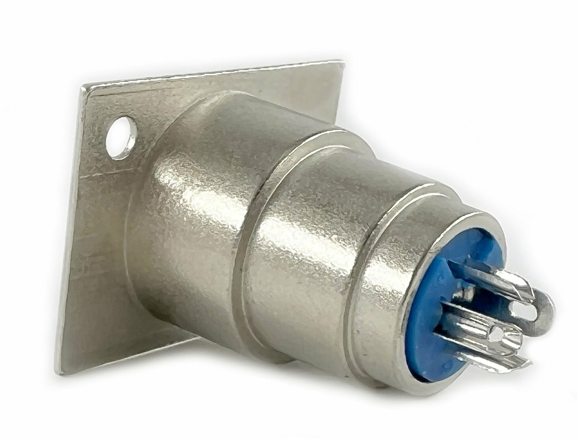 Разъем XLR 3 Pin штекер металл на корпус( 1 штука) — фото 1