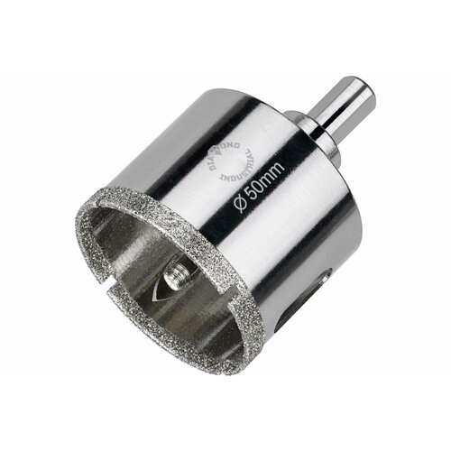 Коронка алмазная по керамограниту и керамике с центрирующим сверлом 50 мм Diamond Industrial DIDCSC050