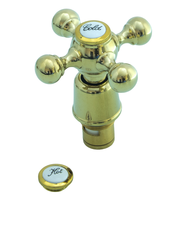 фото Кран-букса с маховиком усиленная ( золото ) GANZER GZ0920-E