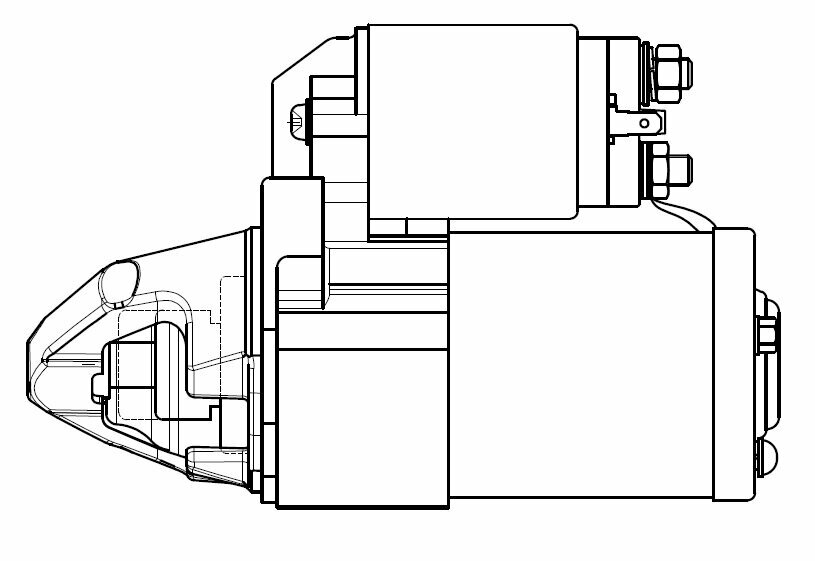 Стартер для автомобилей Mitsubishi Outlander III (12-) 2.0i/Lancer X (07-) 1.8i 1,6кВт LSt 1112 StartVolt