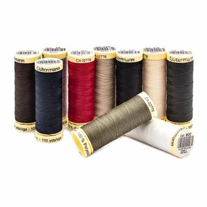 Набор нитей Sew-All 100/200 м для всех материалов 10 шт (упак), 100% полиэстер, Gutermann