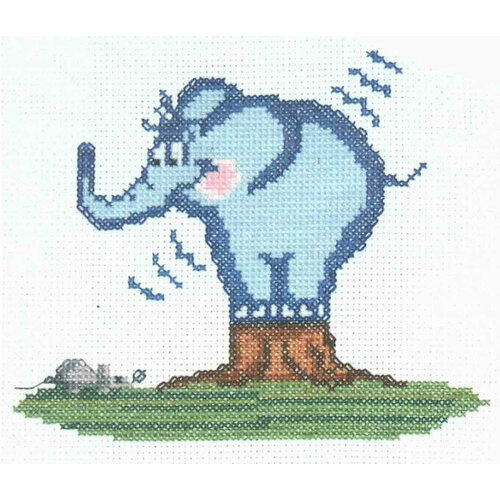 Набор для вышивания крестом машенька Ой-ой-ой, 15*15см