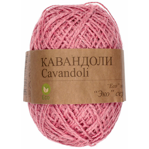 Пряжа Прочее Кавандоли розовый (11), 100%джут, 180м, 100г, 3шт