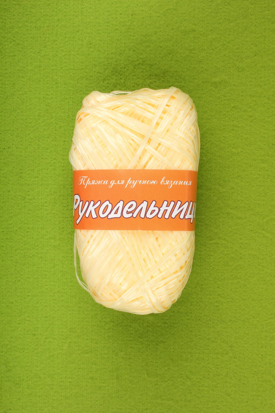 фото Пряжа Пехорка Рукодельница мочалка бл. желтый (36), 100%полипропилен, 200м, 50г, 2шт