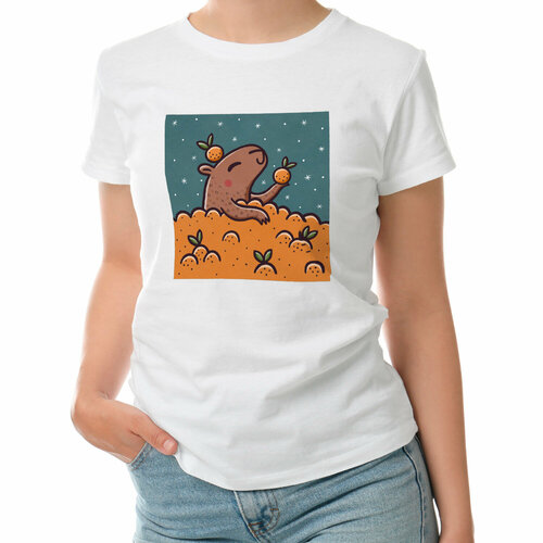 фото Футболка roly, размер s, белый