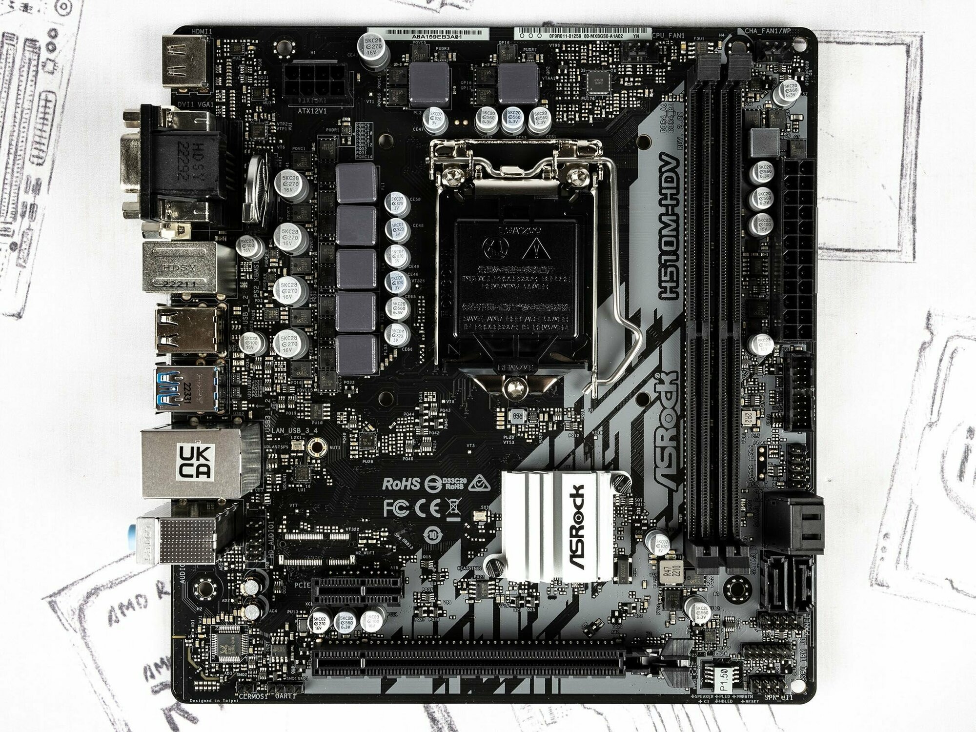 Материнская плата ASRock H510M-HDV R20