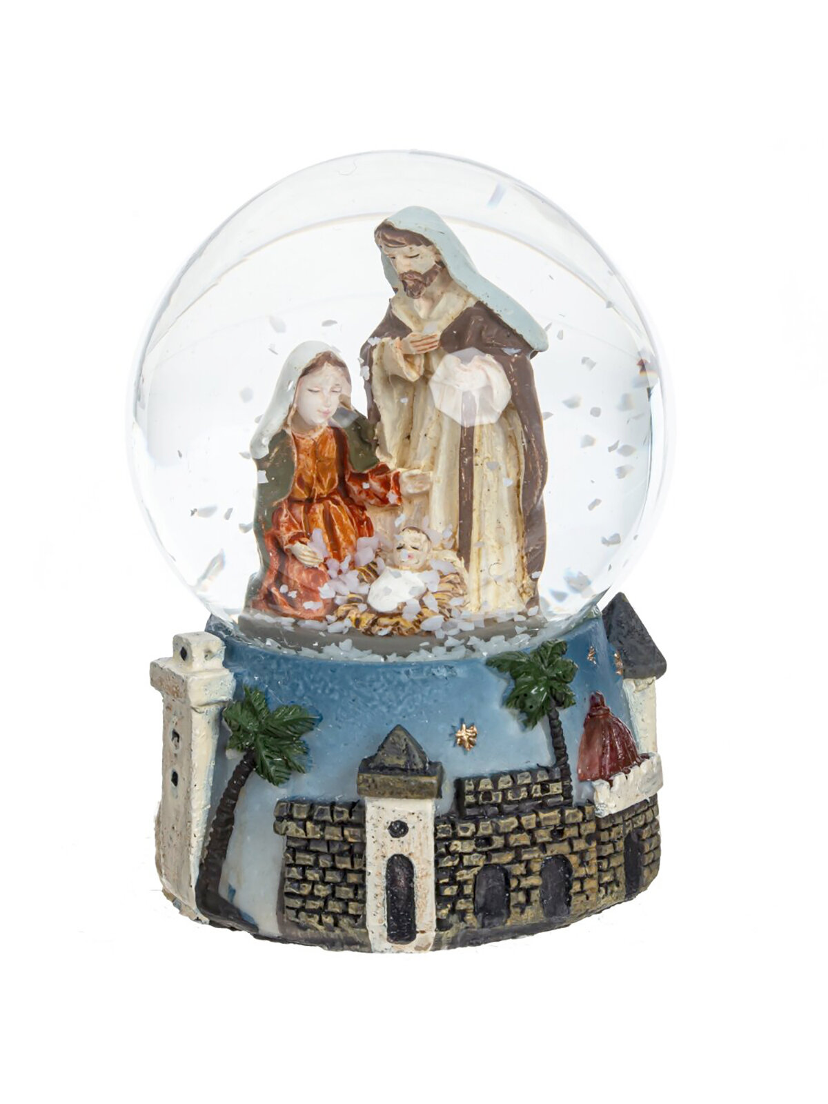 Фигурка новогодняя в стеклянном шаре, 4,5х4,5х6,5 см
