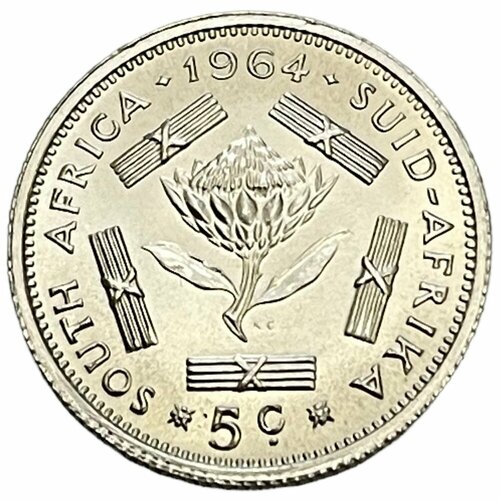 Южная Африка (ЮАР) 5 центов 1964 г. (Proof) (2) южная африка юар 10 центов 1984 г proof