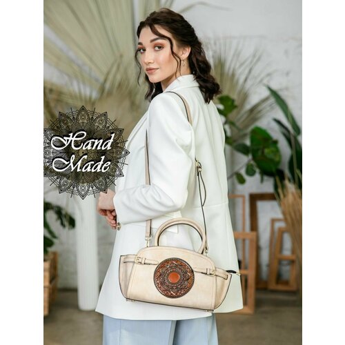 фото Сумка багет lumida, бежевый