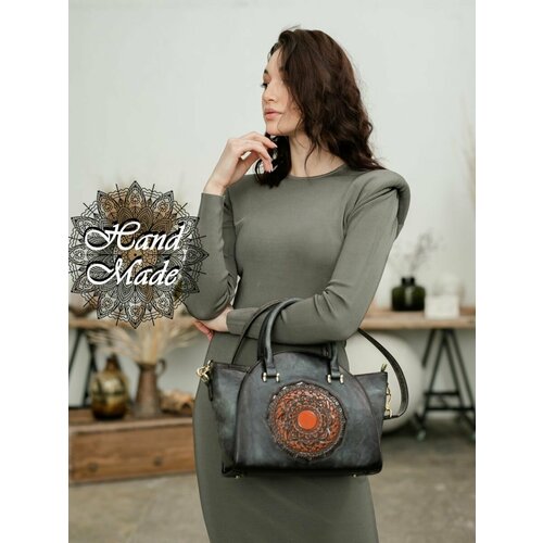 фото Сумка lumida, серый, коричневый