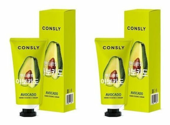 Consly Крем-сыворотка для рук Avocado Hand Essence, с экстрактом авокадо, 100 мл, 2 шт