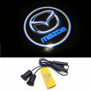 Светодиодная подсветка для двери автомобиля, врезной проектор с логотипом