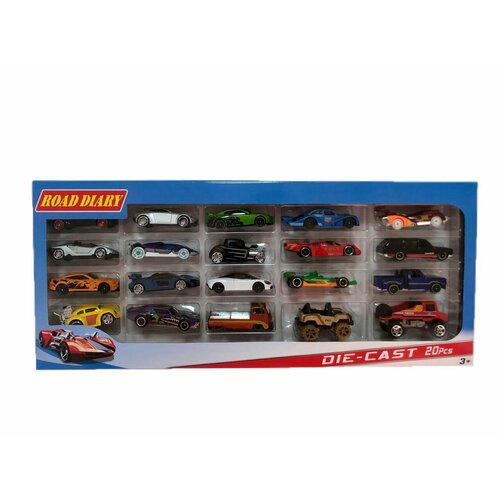 Набор машинок Hot Wheels 20 шт для детей, Коллекционные гоночные машинки Хот Вилс, Игрушки для мальчиков