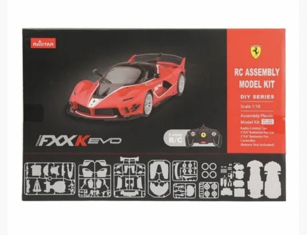 Машина ру Rastar 1:18 ferrari fxx evo конструктор 84дет. 96900