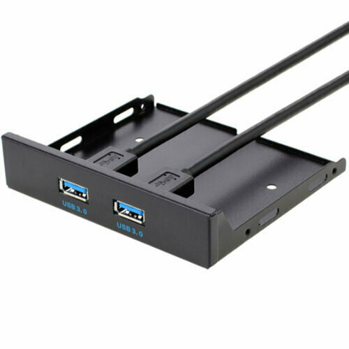 Планка USB3.0 Gembird FP3.5-USB3-2A вывод 2-х портов usb3.0 на переднюю панель 3.5 планка портов 4xusb3 0 на переднюю панель gembird fp3 5 usb3 4a