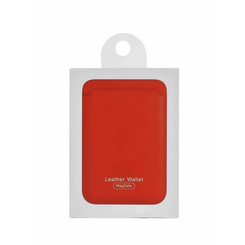 Картхолдер из натуральной кожи для смартфонов Apple / Leather Wallet MagSafe картхолдер wallet белый кожаный чехол бумажник magsafe для iphone white