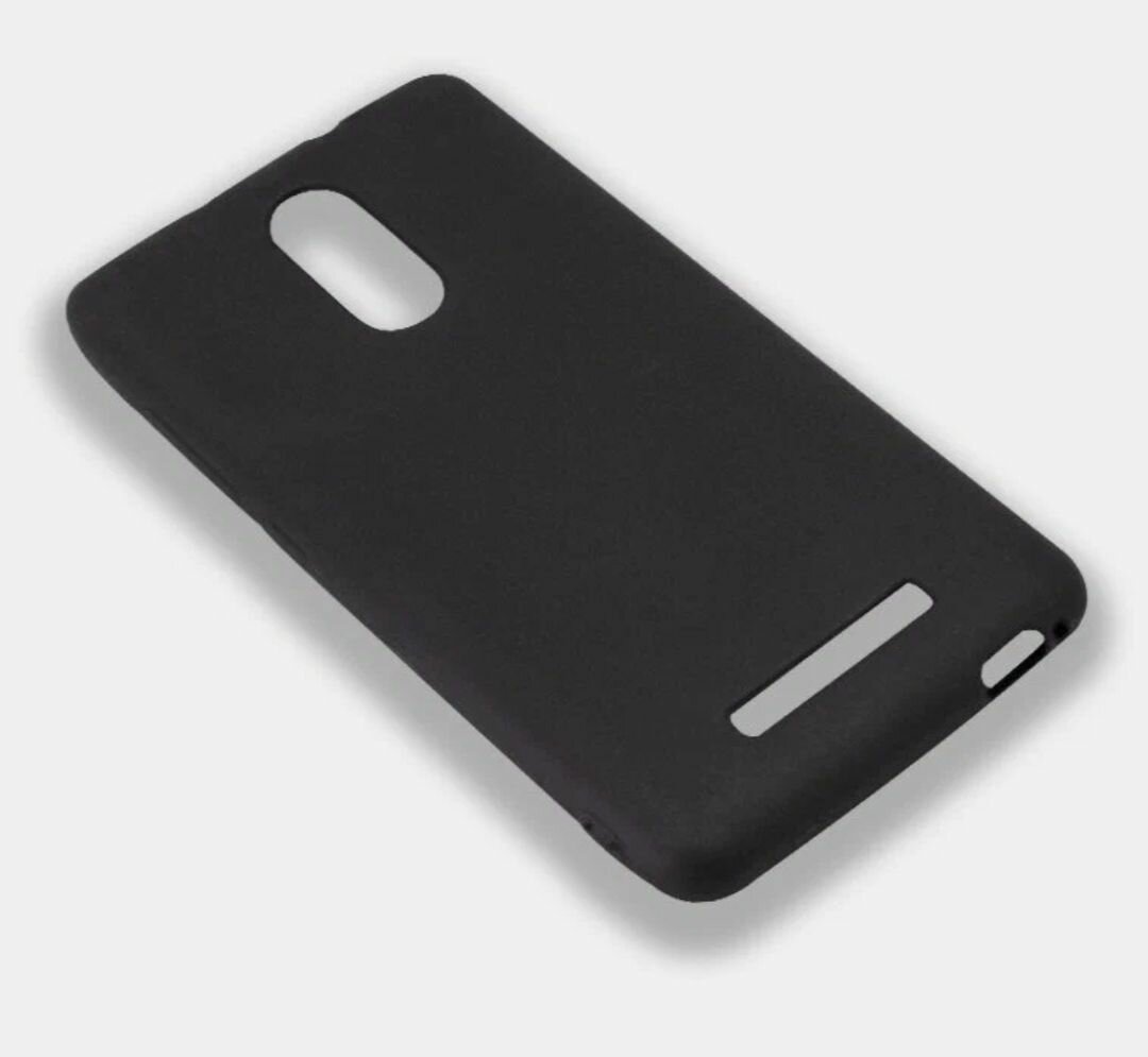 Силиконовый чёрный чехол для Xiaomi Redmi Note 3 , сяоми редми нот 3