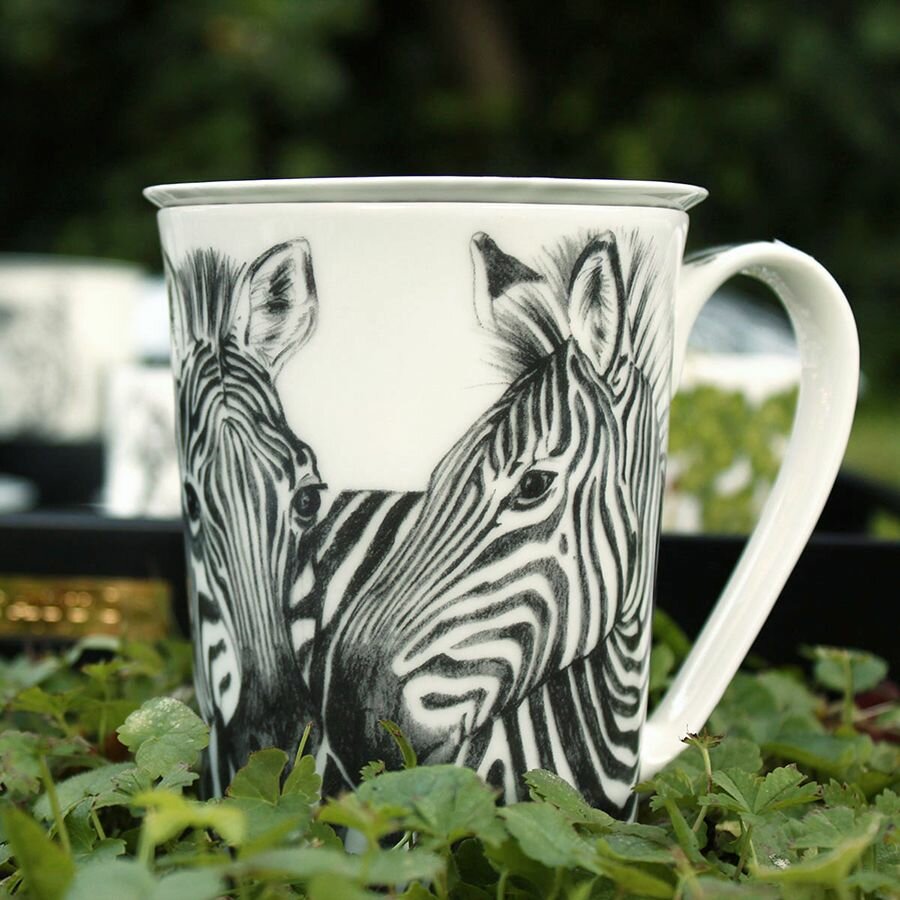 Кружка с крышкой 450 мл Taitu Wild Spirit Zebra - фото №6